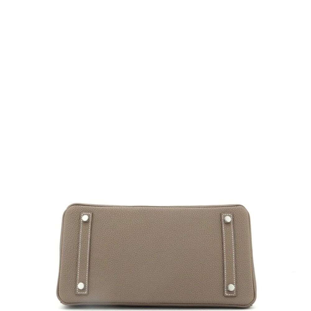 Hermes Birkin Handbag Grey Maurice with Palladium Hardware 30 Gray - Picture 5 of 8
